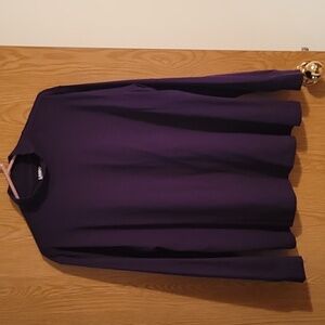 Lands' End Deep Purple Long Sleeve Top